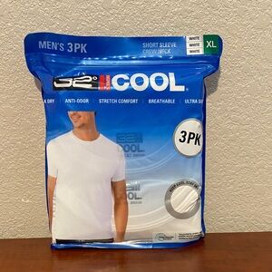 32º DEGREES 3 pack Men's Cool Tee | White| XL